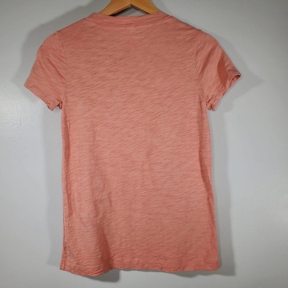 J. Crew Rose Bead Embellished Short Sleeve Top Pink Size XS - Picture 4 of 9